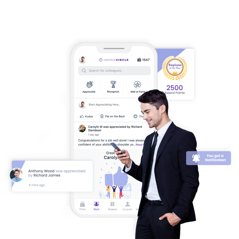 screenshot of Vantage Circle